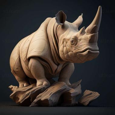 3D модель Rhinochelys (STL)